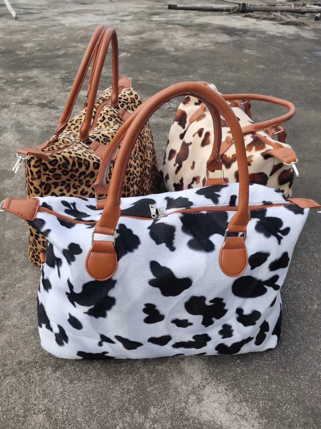 cow duffle bag