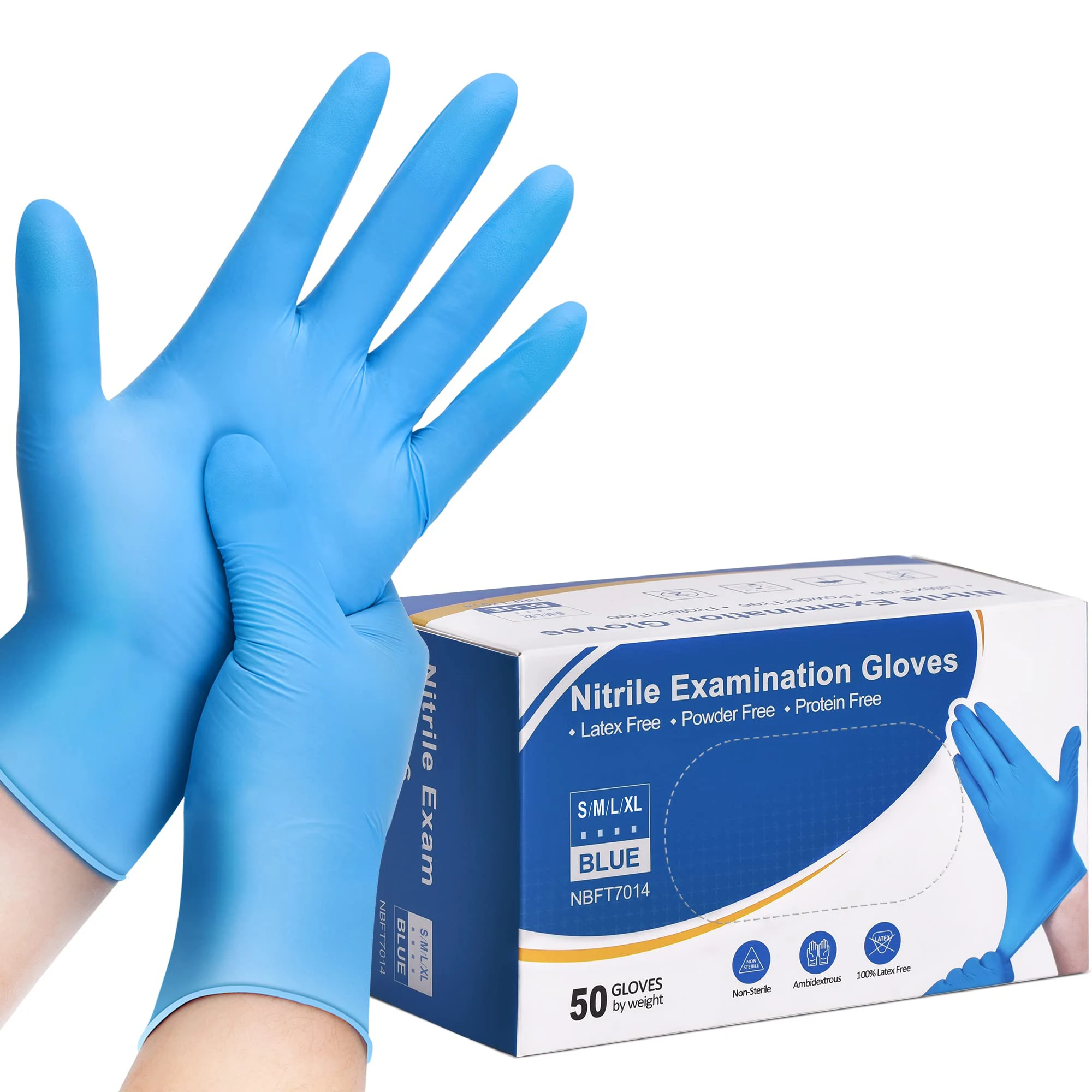 Examination Powder Free Nitrile Gloves Powder Free Disposable Nitrile Gloves Manufacturers Blue 1465