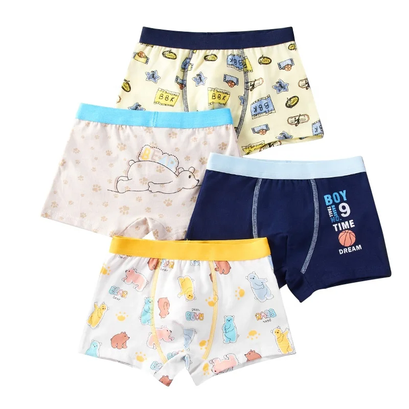 
2020 best sell cartoon cotton boxer briefs for boys 