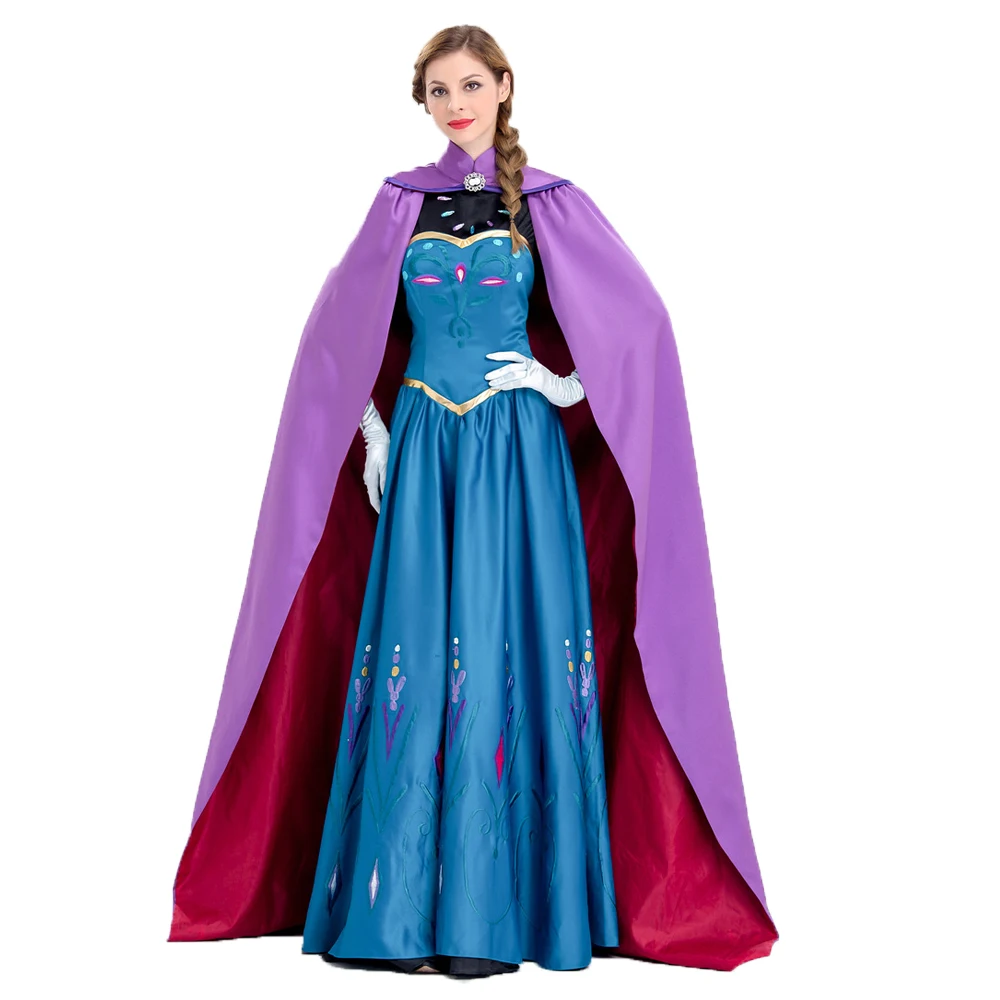 Пластик av Хэллоуин костюм косплей Эльза Снежная королева принцесса Анна с ...