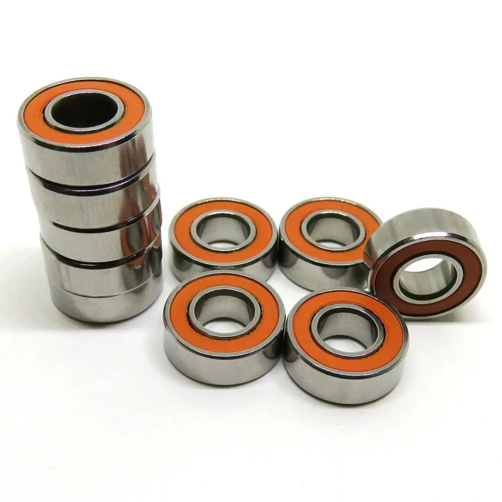 非接触式橙色密封 5x11x4 陶瓷轴承用于卷轴禧玛诺