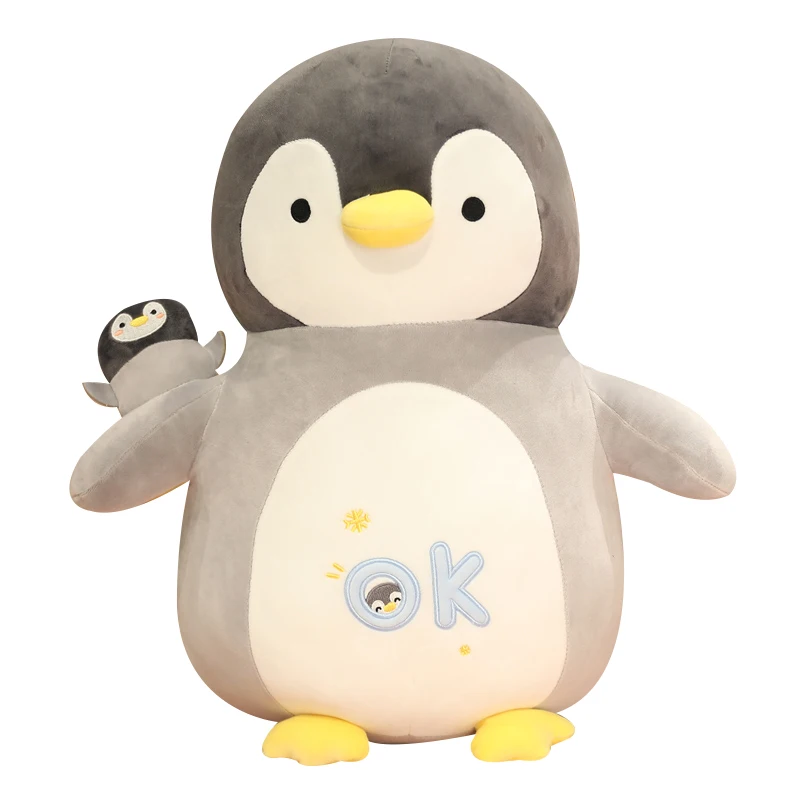 gray penguin stuffed animal