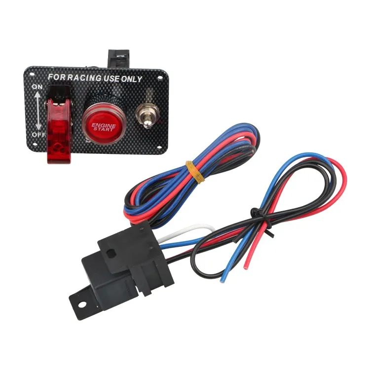 Racing Car Ignition Illuminate Switch Panel Engine Start Push Button ...