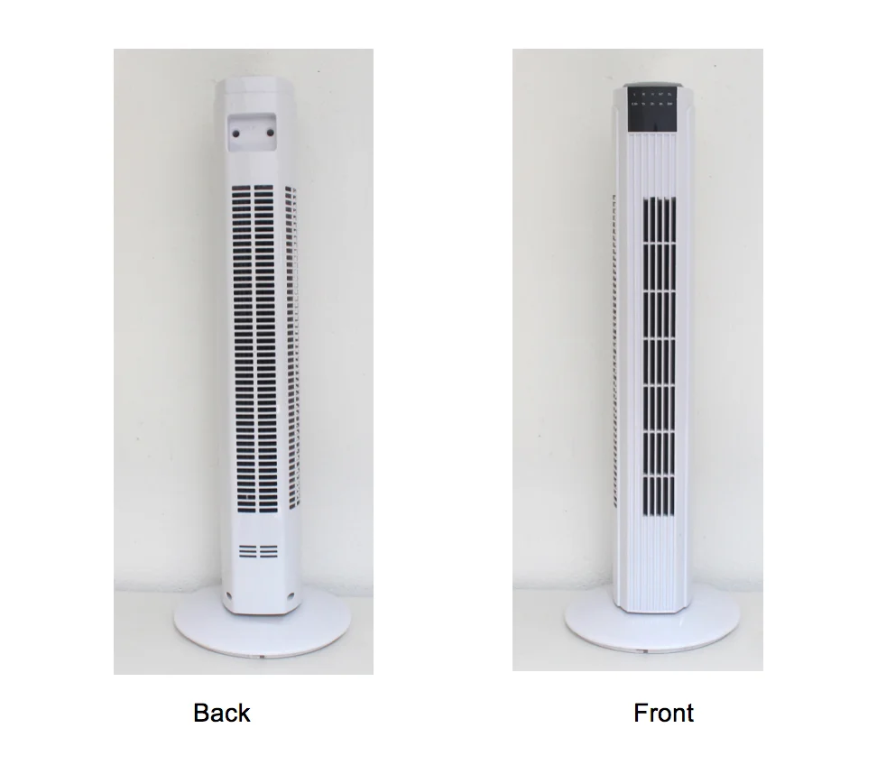 29inch Slim Tower Fan Bladeless Three Speed Wind Speed 70 Degree Angle