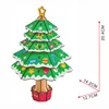 3D Wooden Puzzle Wooden Craft Kit Christmas Tree Model Kit Laser Cut Christmas Tree Model Toy Educational Activity For Kids