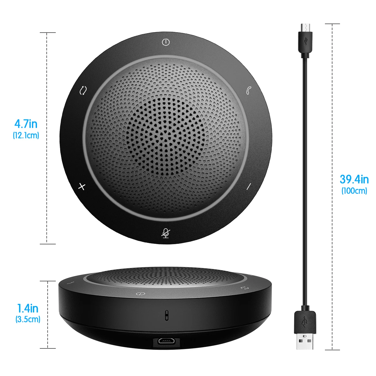 kaysuda sp200 bluetooth Portable Personal Speakerphone with 360 Audio - ANKUX.COM