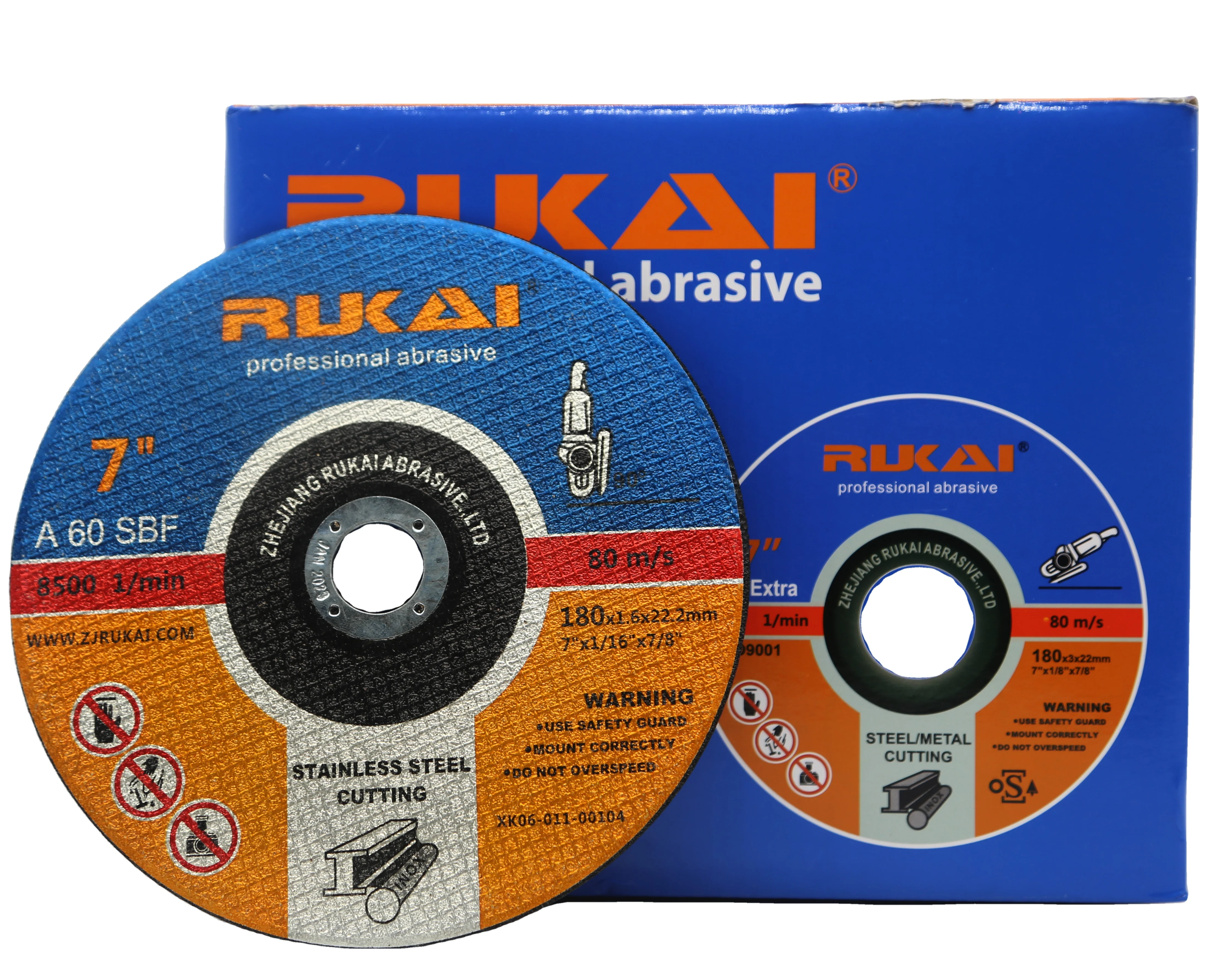 
rukai 7inch 180x1.6x22 super thin cutting disc inox 