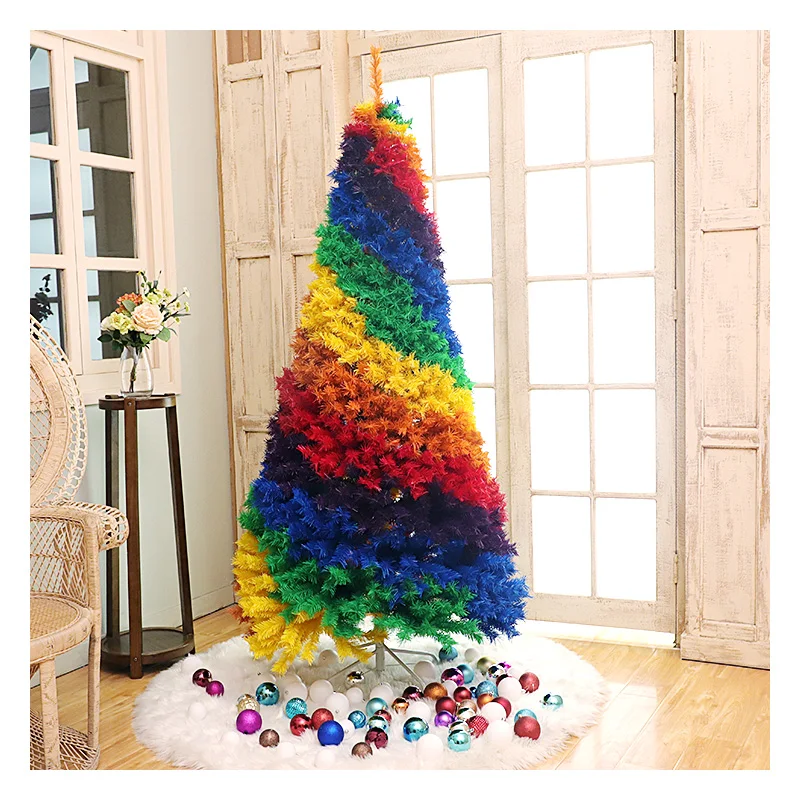 Rainbow Christmas Tree 4ft-7FT | Eco-Friendly Artificial Christmas