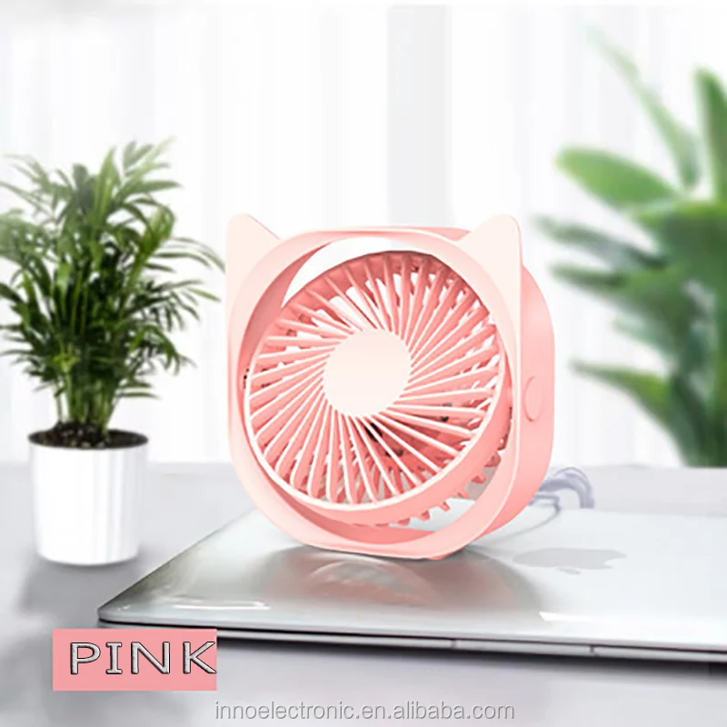 New Fashion 2020 Cute Cat Animal Design Usb Mini Table Fan Portable ...