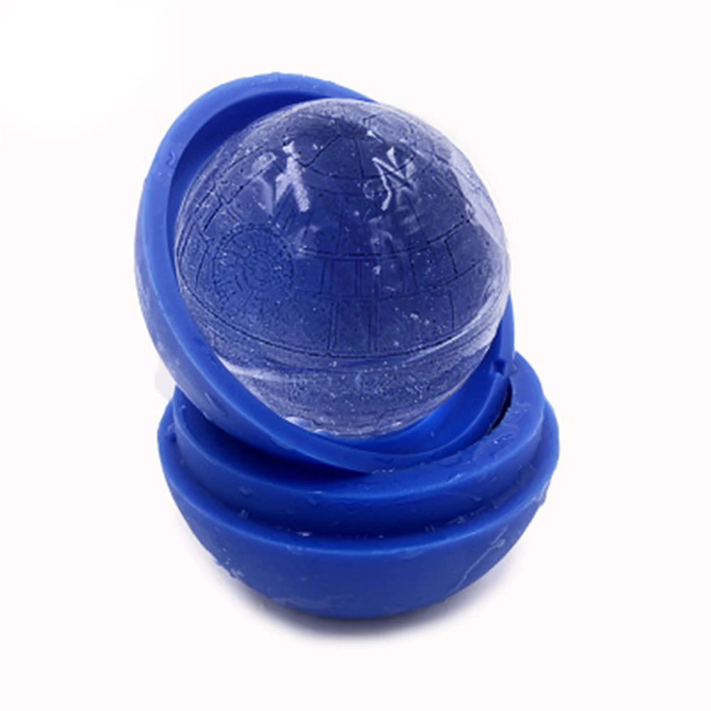 Death Star Ice Cube Mold Tray Silicone Wars Desert Round 3D Sphere 