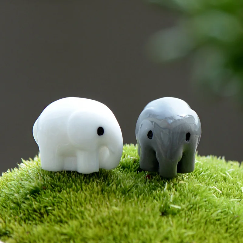 4 Pcs DIY Fairy Garden Cute Mini Animal Plant Mushroom Figurines Resin  Accessories For Home Decorations