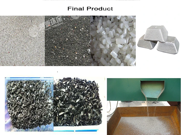 Waste Materials Aluminum Plastic PVC PE Sorting Recycling Machine