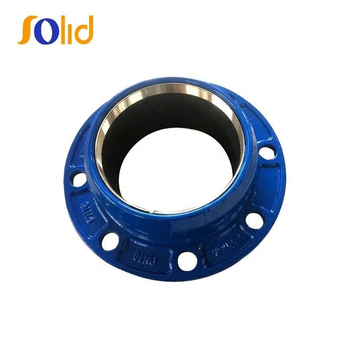 Ductile Iron Quick Flange Adaptor Coupling for PVC /PE Pipe with Brass Ring