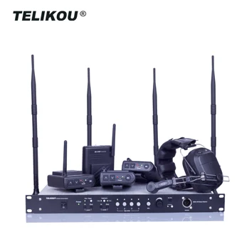 TELIKOU MDS-400 2.4G Digital Full Duplex Four Channels wireless intercom system