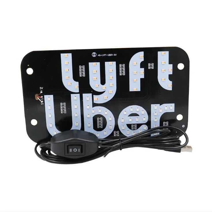 12V led light sign for car USB and car charge both available