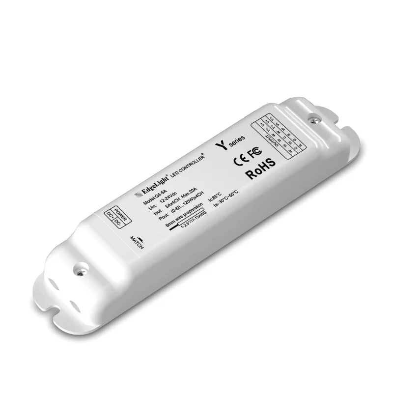 12V/24V 5A output Receiver with wireless RF Touch Remote 3528 5050 Led RGBW color strip Dimmer