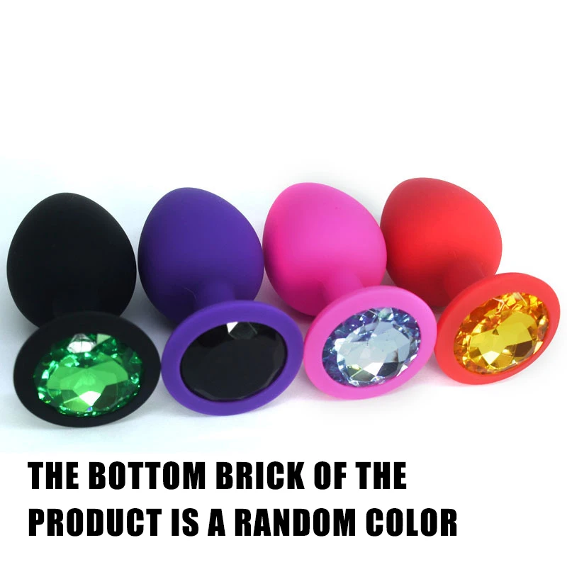 Silicone Butt Plug Unisex Plated Jewelry Sex Stopper Prostate Adult 