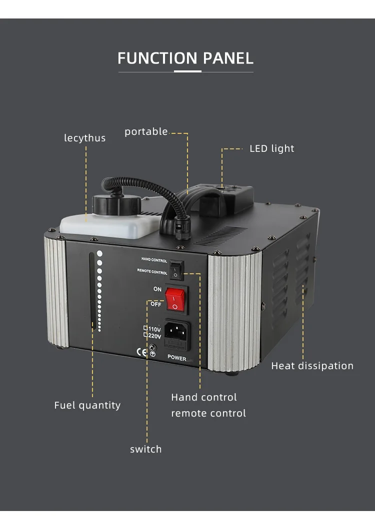  Special Effects For Wedding Party Led Black Stage Ground 900W Fog Smoke Machine DJ Power Vertical Fog Machine Fogger Machine