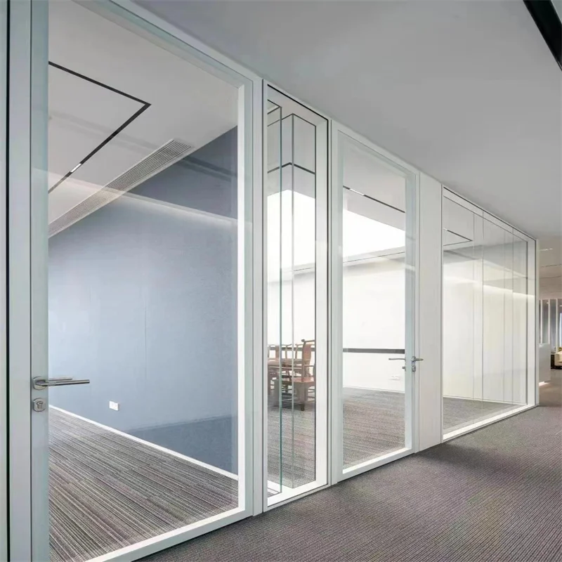 product hidden frame double glass partition 108mm aluminum frame  steel keel   ideal for luxury retail boutiques-5