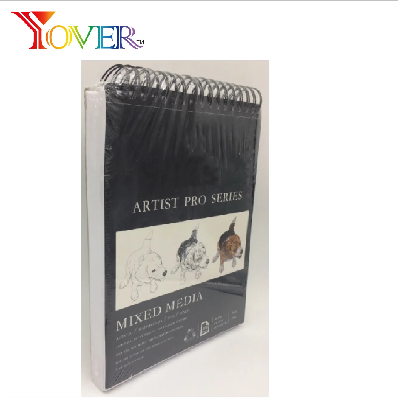 9"x12" 100sheets 160gsm Mixed Media Artist Pro Series Pad For Sketch Watercolor Pen And Pencil