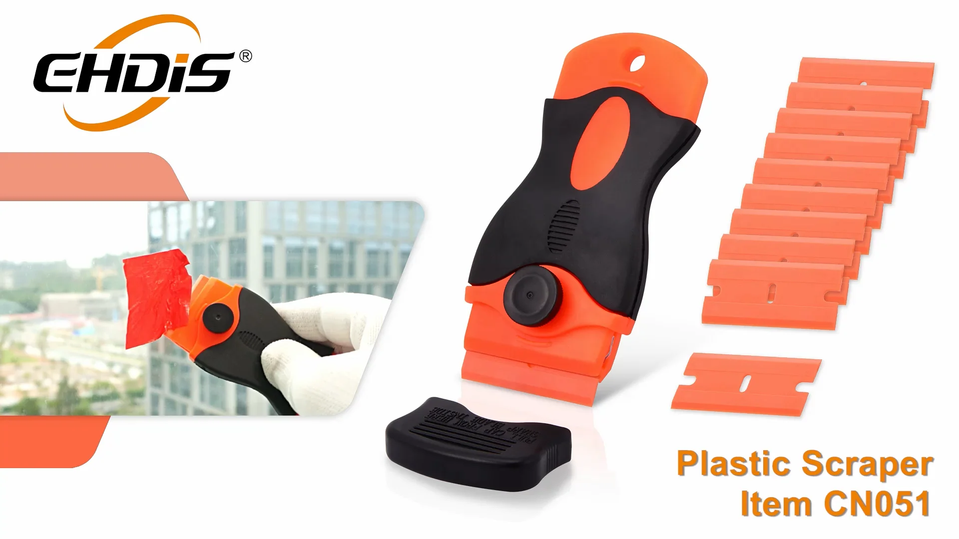 Customizable Household Hand Tool Car Sticker Install Scraper As Removal