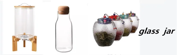   Glass Jars With cork Lids Clear high borosilicate Glass Storage Jar Glass Jar