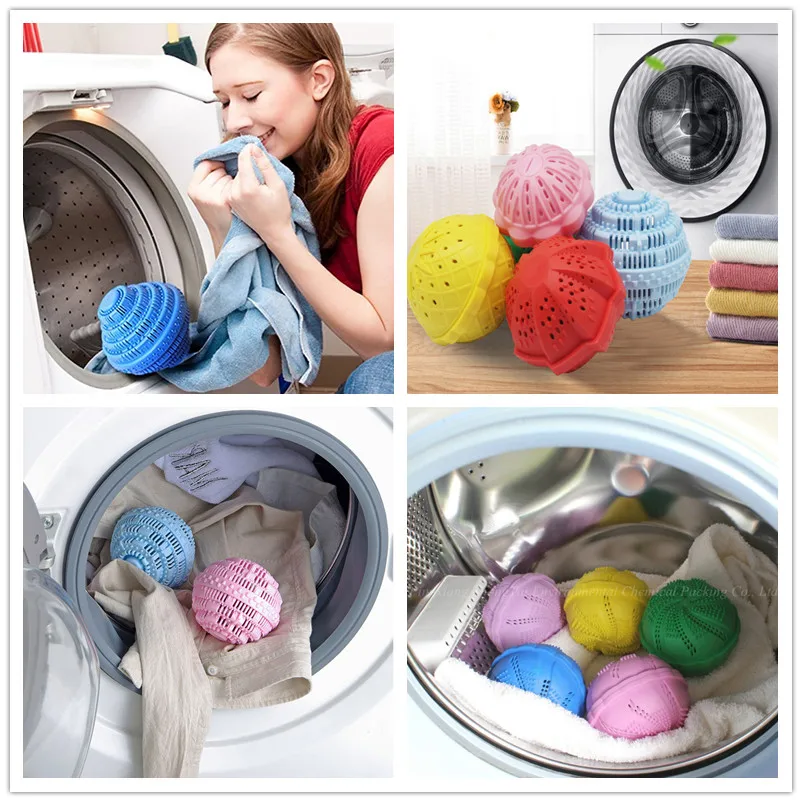 Eco Friendly Plastic High Detergency Magic Washing Balls Laundry Ball ...