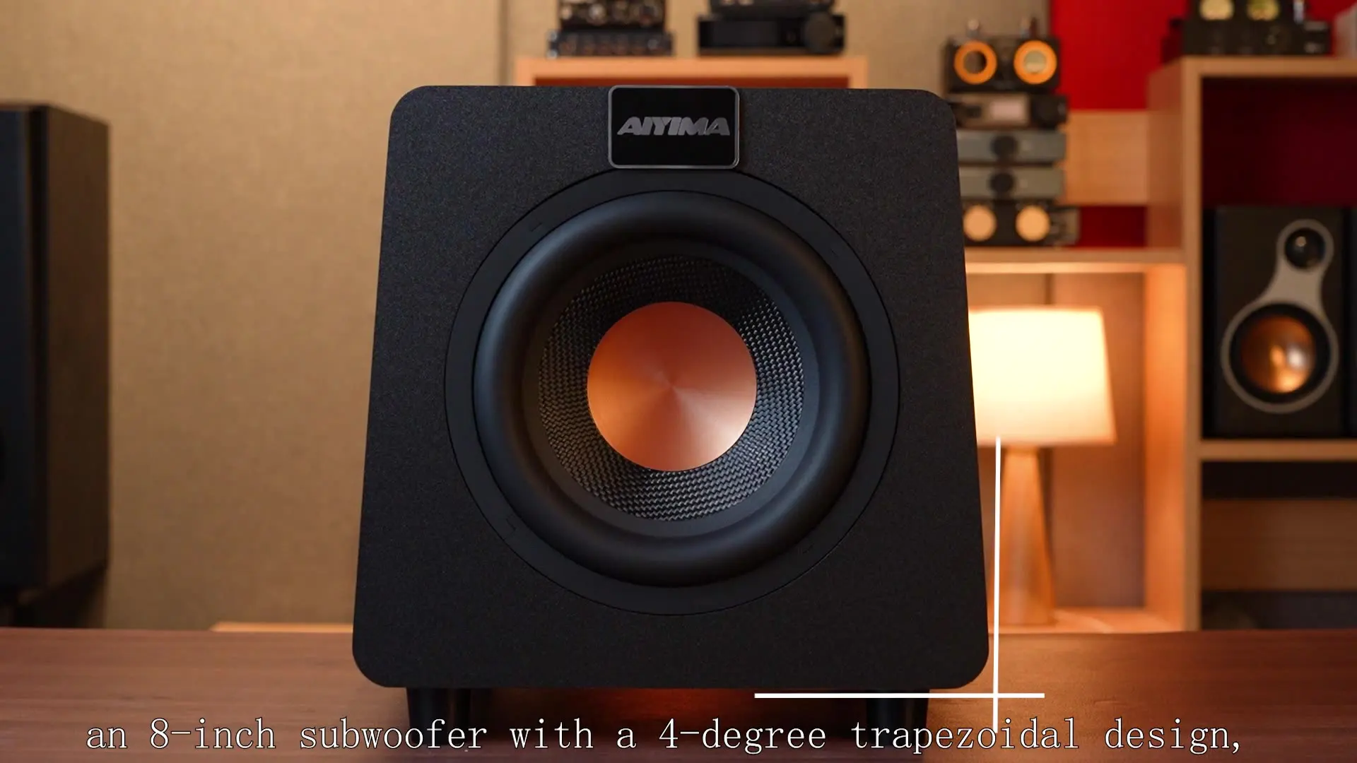 AIYIMA 800X サブウーファー 150W 8インチ アクティブスピーカー 重