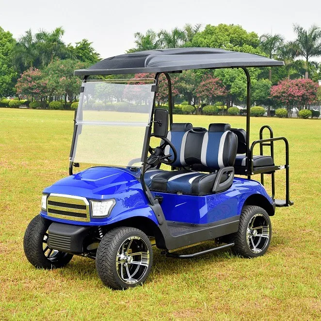 Dc Motor Big 4 Wheel Golf Carts With 30 Degree Climbing Ability - Buy ...