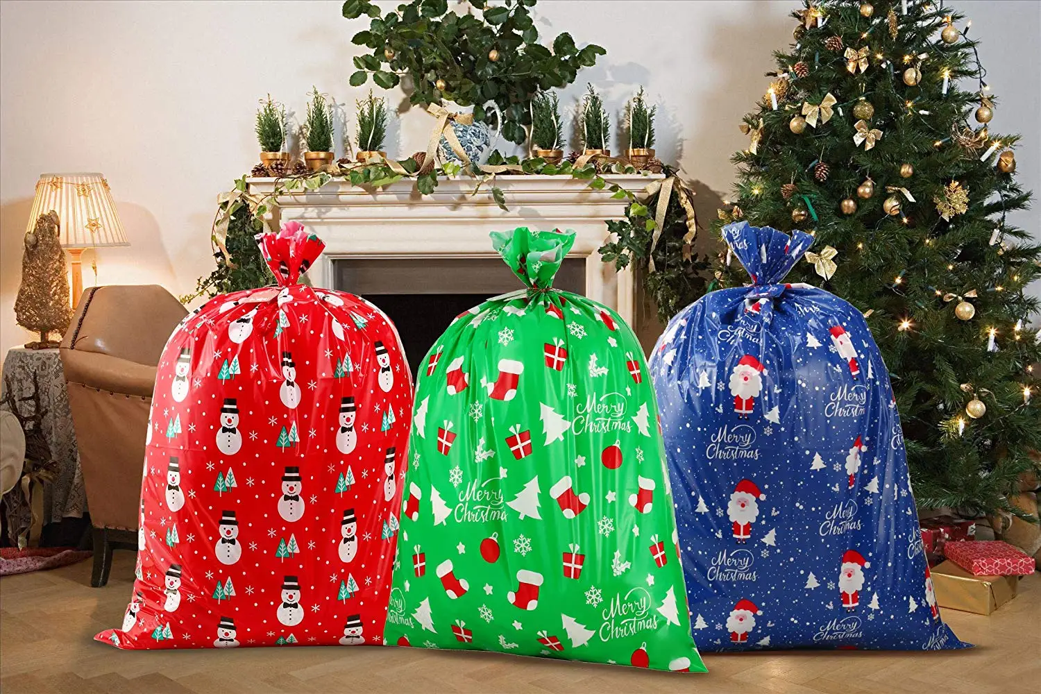 Heavy Duty Christmas Gift Bags Jumbo Size Plastic Giant Gift Bags Buy