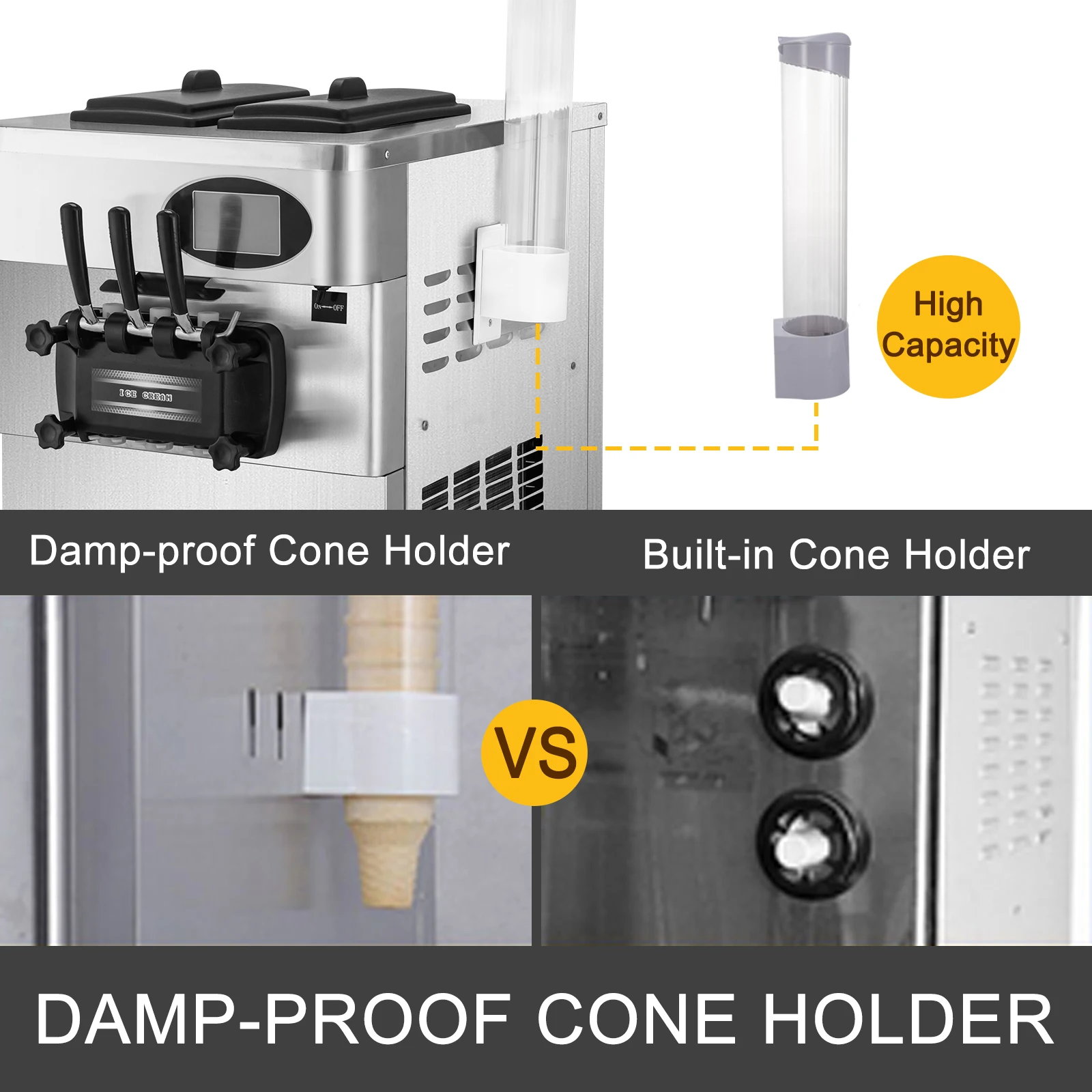 12l Soft Table Top Ice Cream Machine Commercial Ice Cream Making