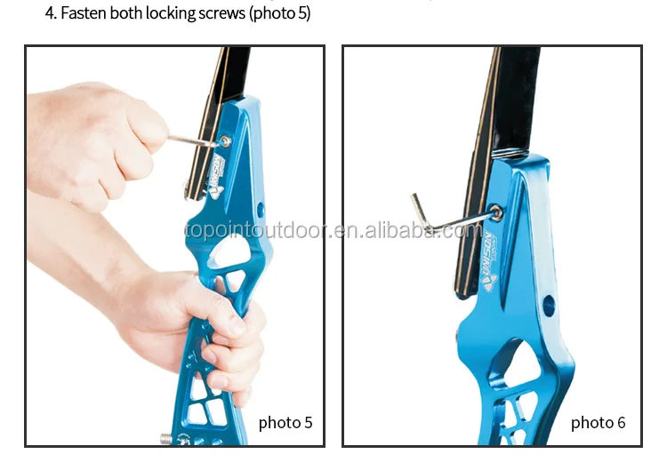 Top Point Riser Limb Topoint Archery Recurve Bow Riser UNISON 25In CNC Aluminum 6061 T6 ...