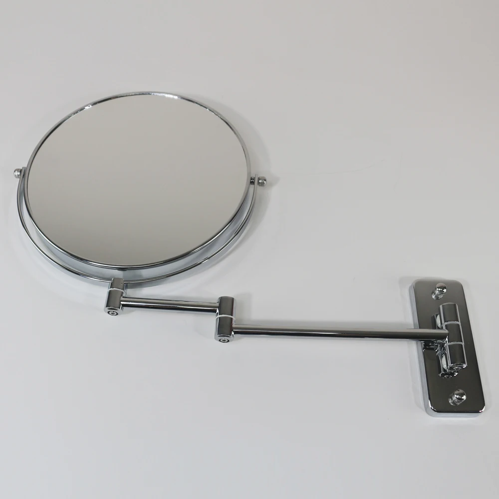 9 inch led double sides cosmetic wall mirror shaving 1X 5X bathroom mirror