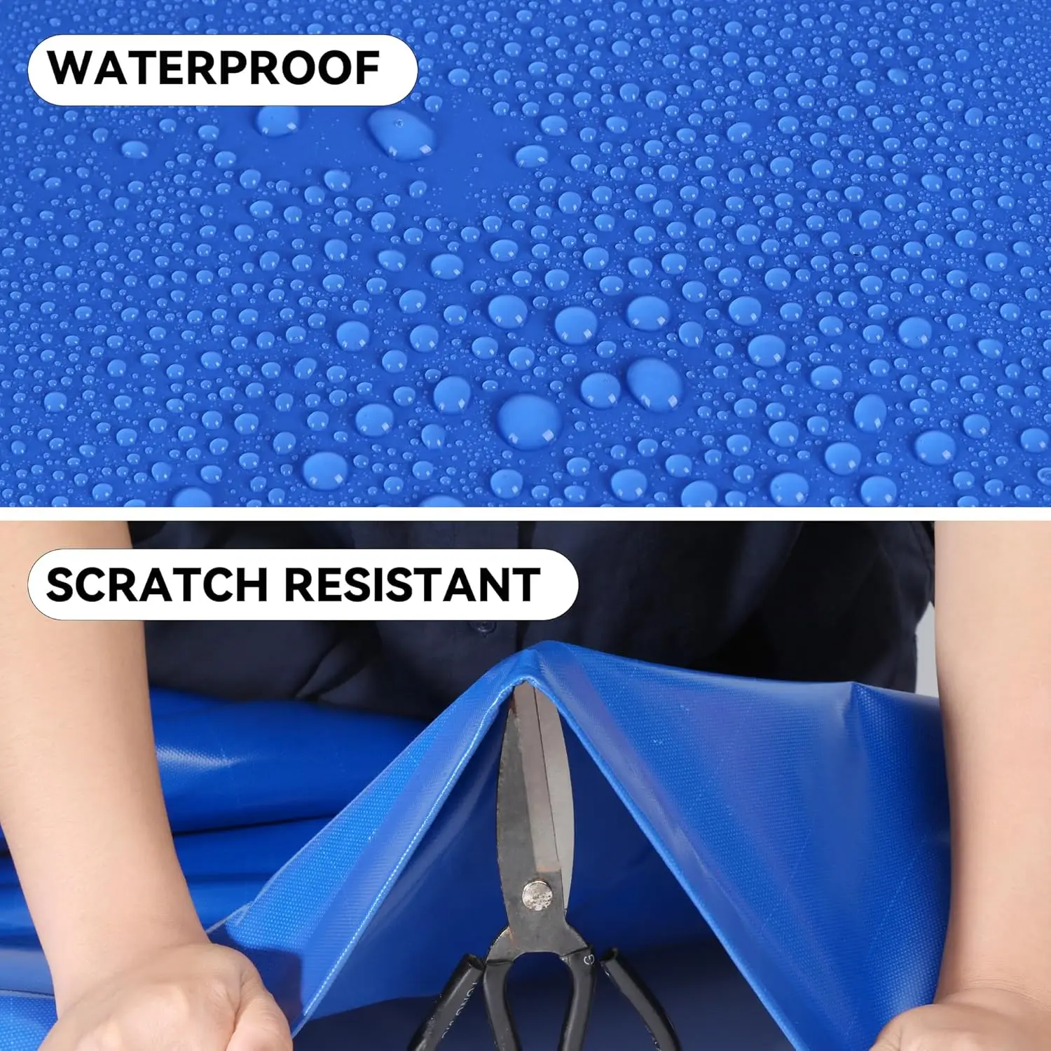 product heavy duty pvc coated canvas tarpaulin 10x12 ft waterproof outdoor tarp with grommets for truck boat roof tent construction-5