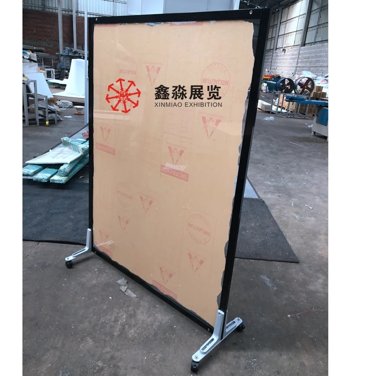 Workplace Divider,Movable Aluminum Made Room Divider With Caster