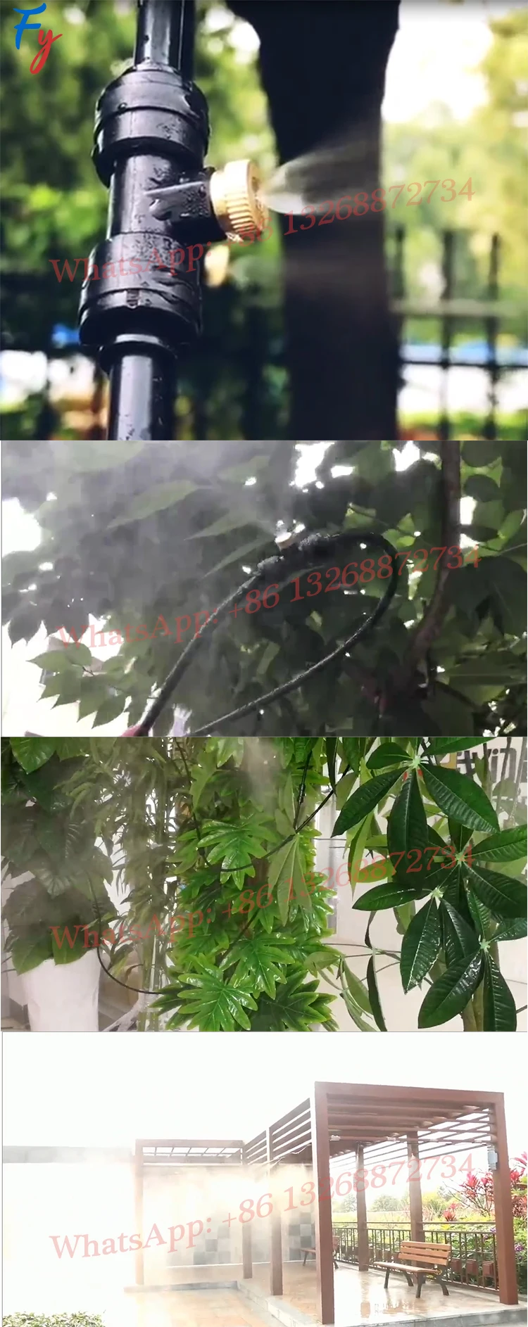 Low Pressure Water Fogging Machine,Water Mist Fog Nozzle Sprayer,Air