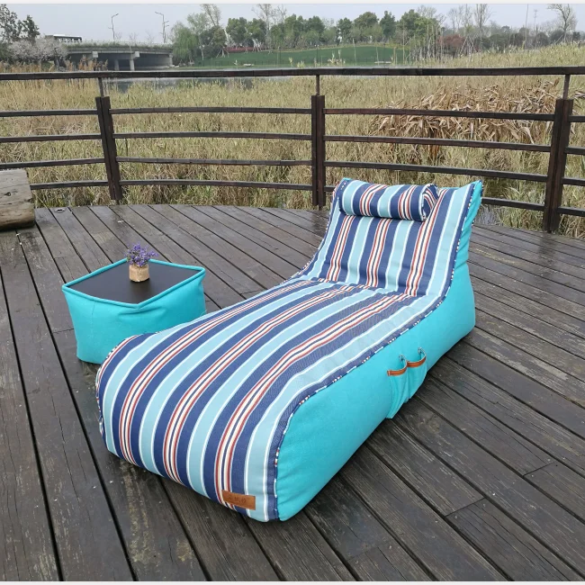 Outdoor waterproof bean bag leisure chair sun lounger bean bag, View lounger bean bag, Funny