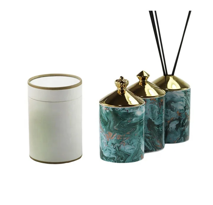 Geo Cut Ceramic Candle Jar Wholesale Porcelain Candle Jars Holders