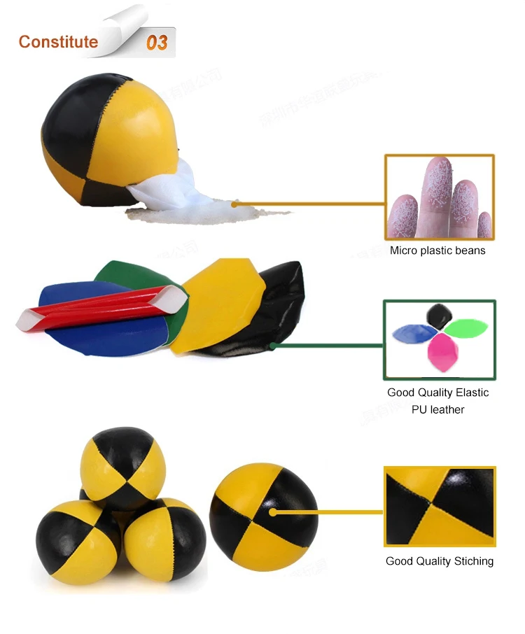 Factory Promotion Custom Juggling Ball Soft Professional Juggling Ball