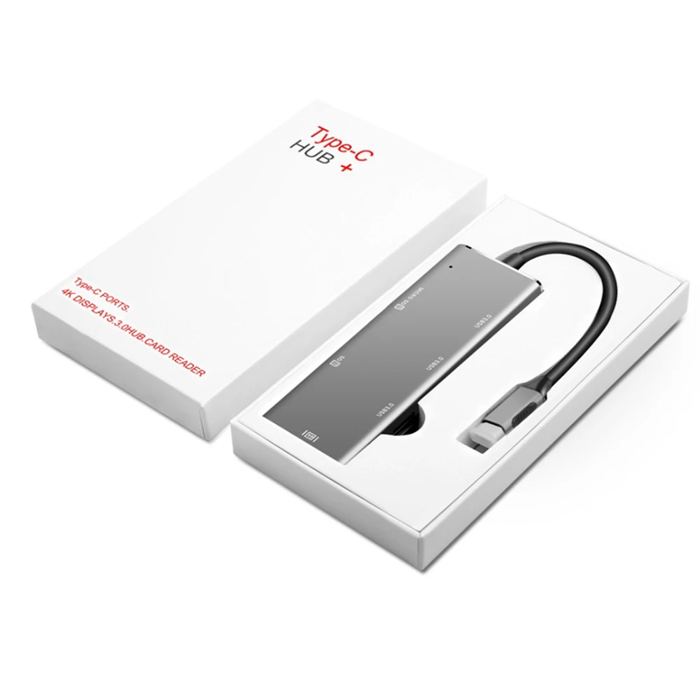 7 in 1 usb-c 3.0 hub laptop stand with usb 3.1 type c 7 ports hubs for macbook pro