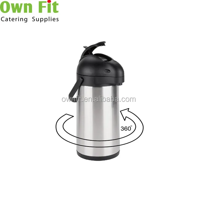 3Litre Stainless Steel Air pot Thermos Insulated Vacuum Flask Jug With Tray 3L 