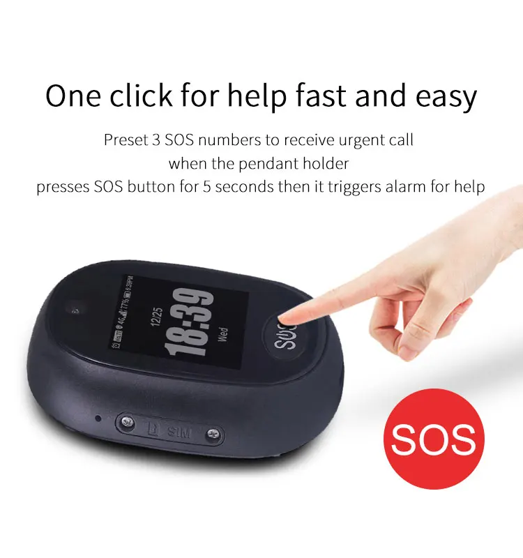 Waterproof 4G GPS Tracker Elderly SOS Alert Long Time Standby GPS Mini Tracker