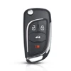 KEYYOU Modified 4 Buttons Flip Remote car Key Shell For Chevrolet Cruze Equinox Malibu Camaro 2010 2011 2012 2013 2014 2015 2016