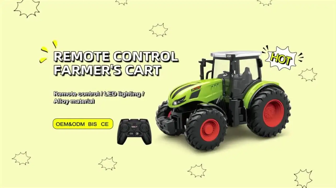 【2024年製 新品】 1:16 Scale Remote Control Farm Tractor Rc 4x4 Truck| Alibaba.com 建設車両、作業車