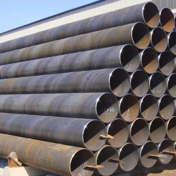 Api 5l X60 X70 Ssaw Spiral Carbon Steel Pipe / Astm A252 Spiral Welded ...