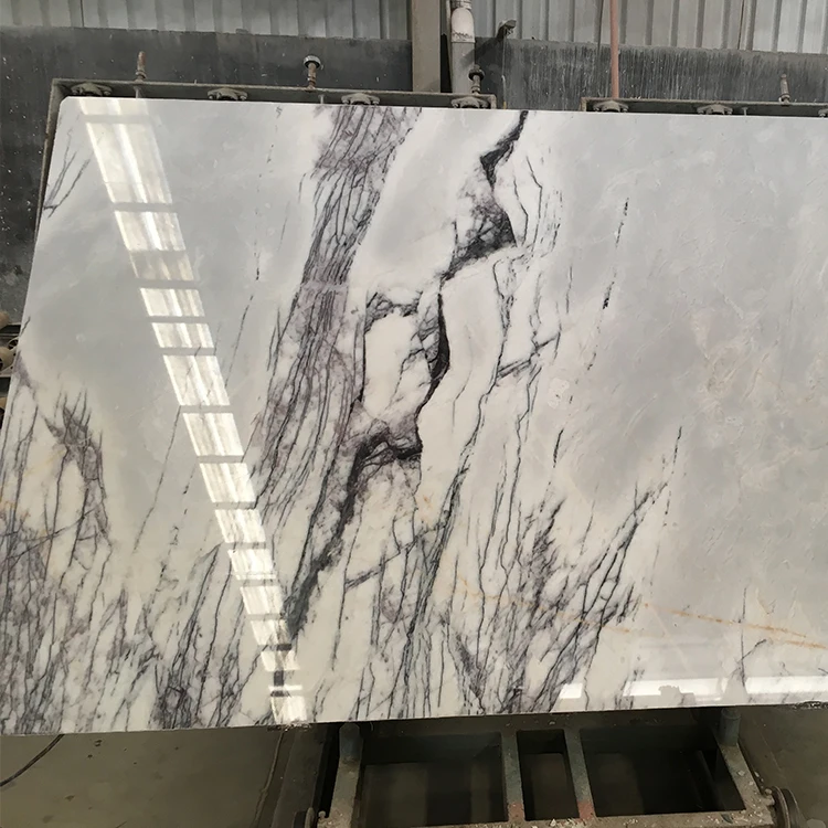 Factory Sale Price Custom Big Size Turkey Milac Lilac Marble Stone Slabs