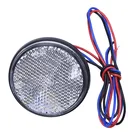 ホワイト/イエロー/ホワイト 24 SMD 車ラウンドテールライトターン葛光ランプ ATV Led リフレクター/トラックサイド警告電球
