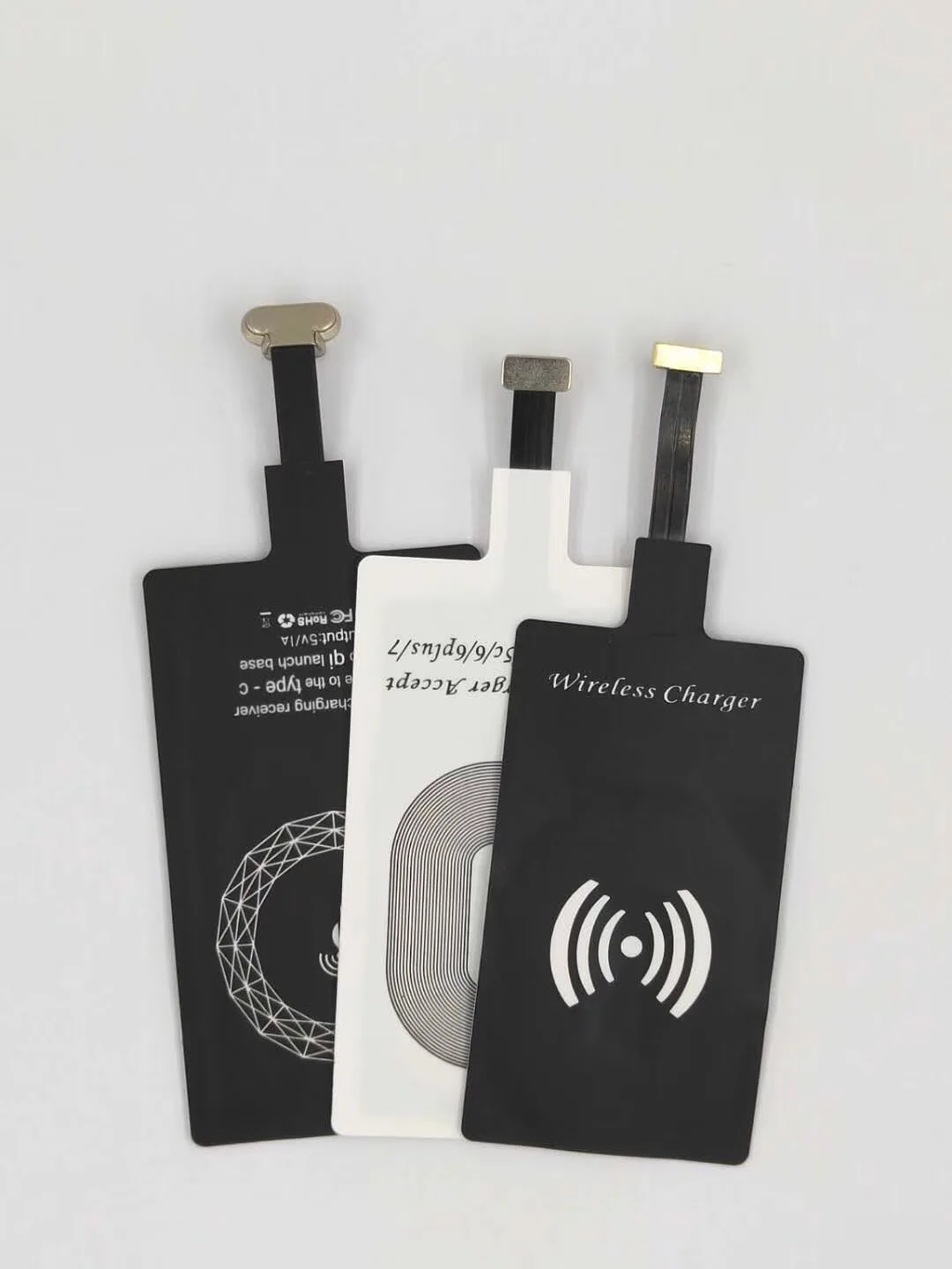 Customized / wholesale wireless charging high quality receiving card 1000mA for micro USB-A mobile phone