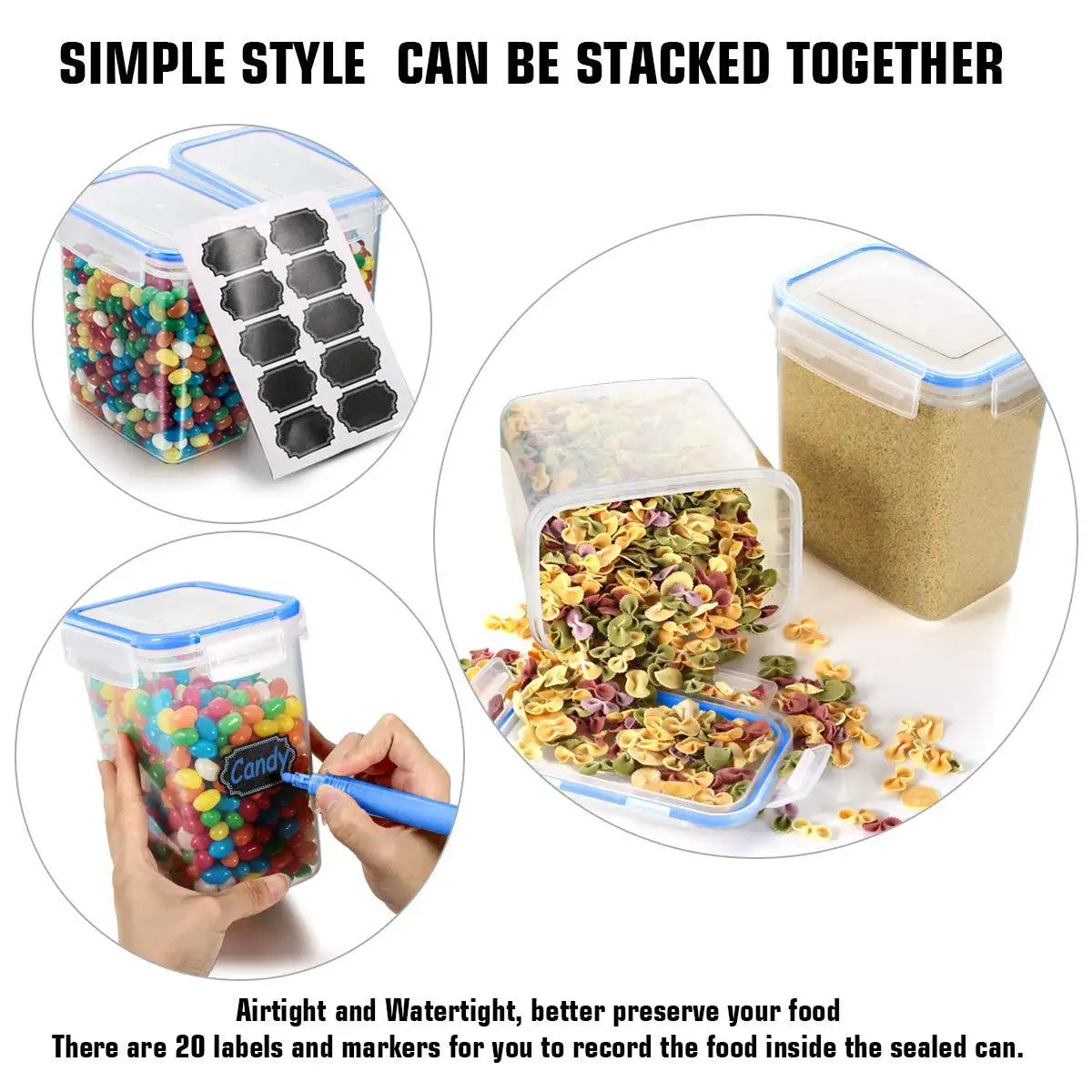 1.6l Small Capacity Storage Boxes Kitchen Plastic Storage Boxes Food