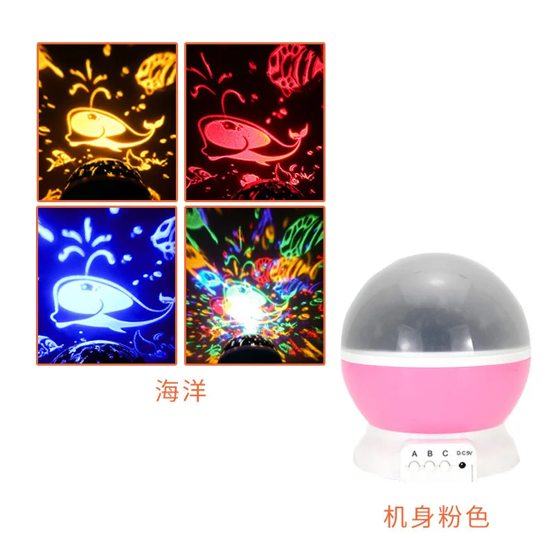 Novelty Luminous Toys Romantic Starry Sky LED Night Light Projector Battery USB Night Light Creative Birthday Toys For Children